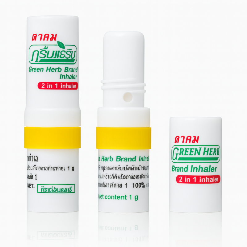 Nasal inhaler Green Herb 2 in 1, Thailand