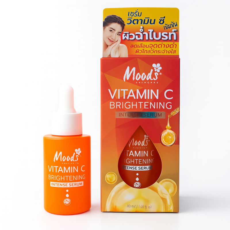 Сыворотка для лица с витамином C и гиалуроновой кислотой Moods Intense Brightening — концентрированная осветляющая сыворотка 30 мл