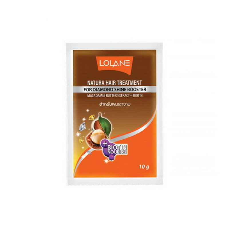 Nourishing Lolane Hair Mask with Macadamia Oil and Diamond Shine Effect, 10 gr