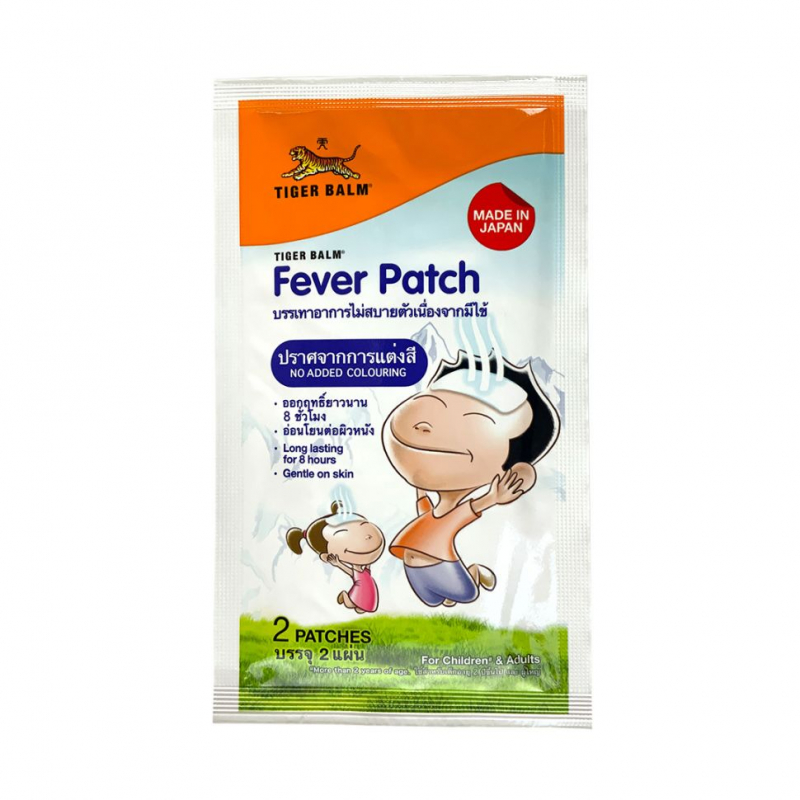 Patch rafraîchissant Tiger Balm pour réduire la fièvre, 2 pièces