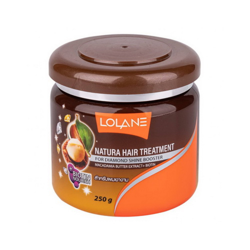 Masque capillaire nourrissant Lolane à l’huile de macadamia et effet brillance diamant, 250 g