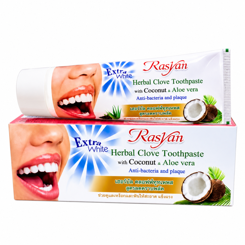 Dentifrice blanchissant ISME Rasyan à la noix de coco, 100 g