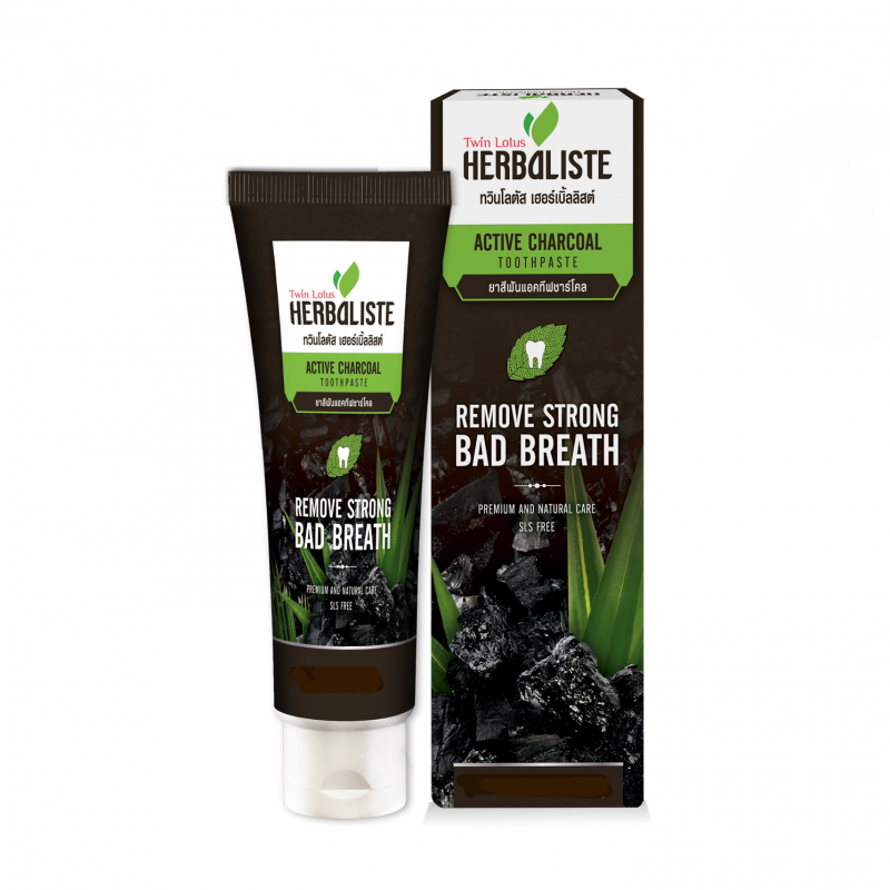 Dentifrice Twin Lotus au charbon de bambou et aux herbes, 50 g