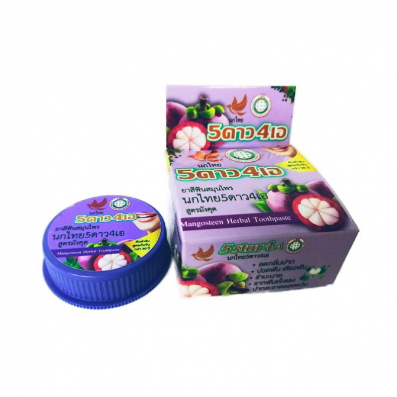 Dentifrice thaïlandais blanchissant 5 STAR aux herbes et au mangoustan, 25 g