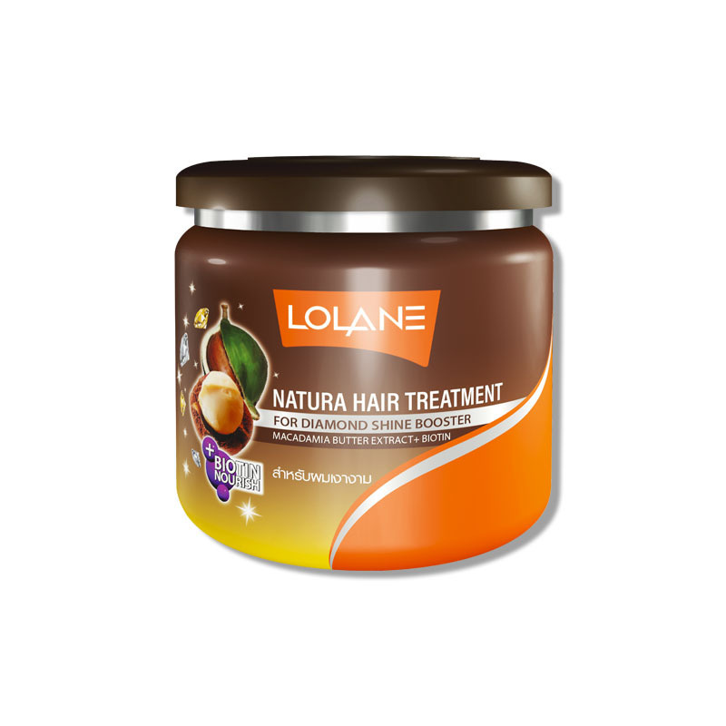 Masque capillaire nourrissant Lolane à l’huile de macadamia et effet brillance diamant, 500 g