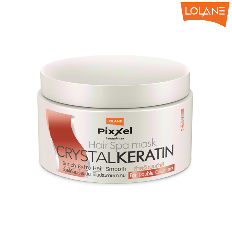 Masque capillaire SPA Lolane Pixxel Crystal Keratin pour cheveux colorés, 225 g
