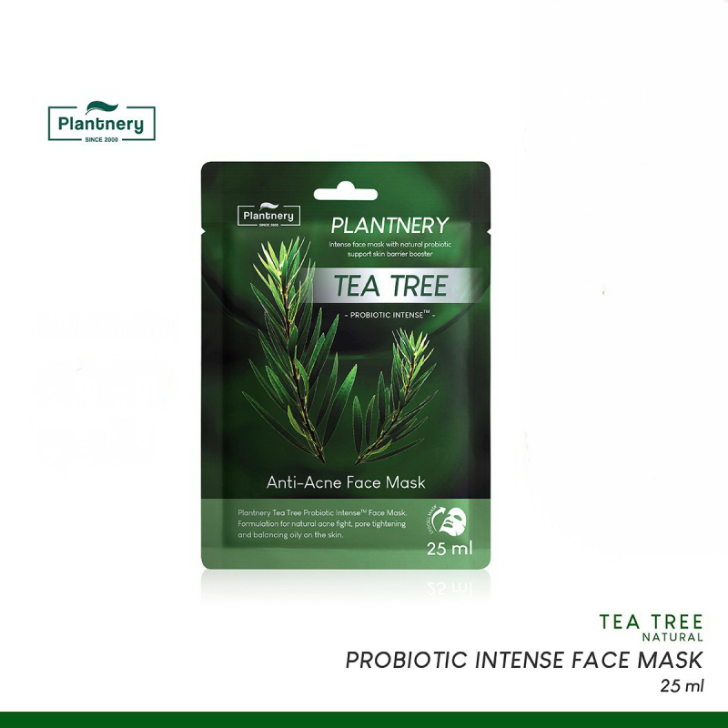 Fabric face mask Plantnery Tea Tree for problematic, sensitive skin, 25 g