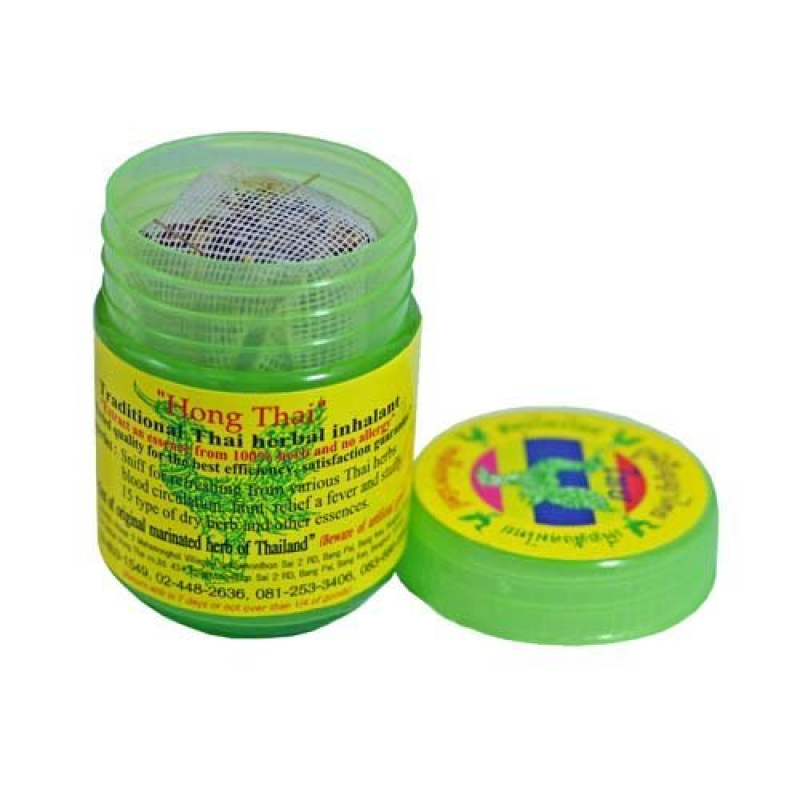 Ингалятор на травах Siam Natural Herb сухой от простуды Hong Thai зеленый 10 гр