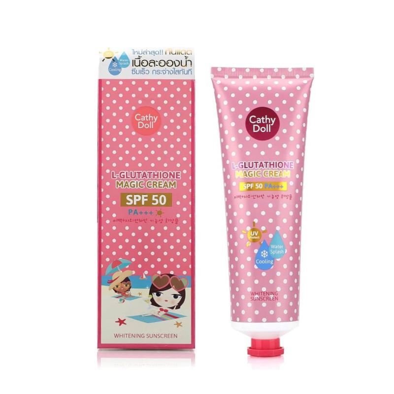 Сонцезахисний крем Cathy Doll, корейський, SPF-50 відбілюючий, 60гр