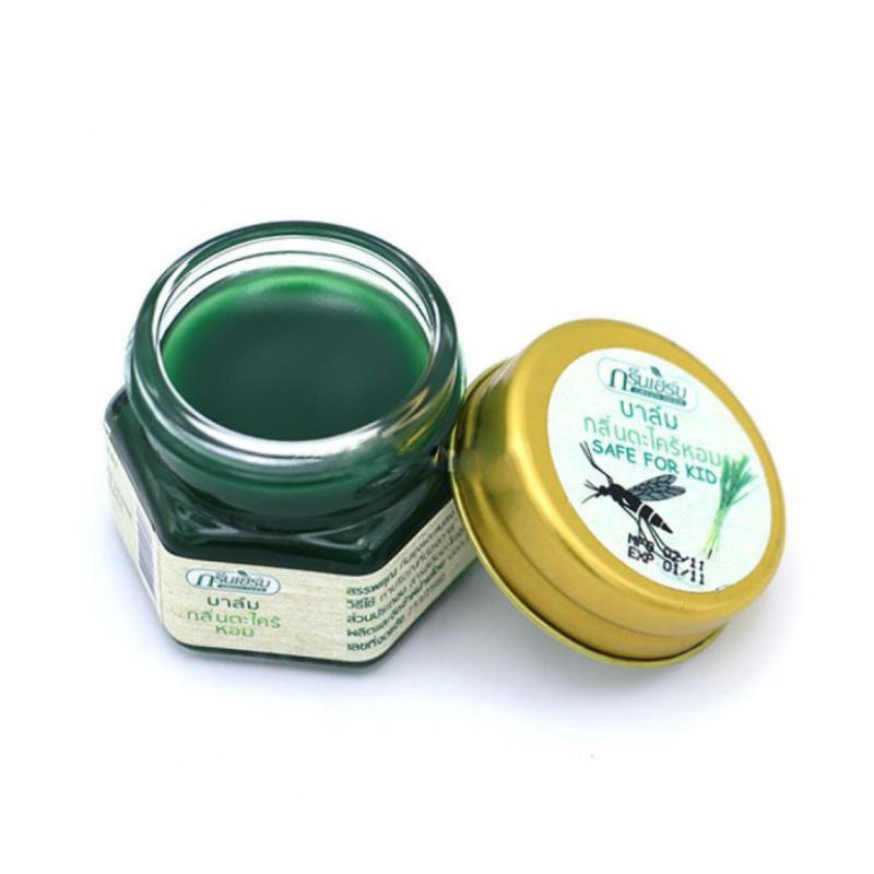 Бальзам репеллент от комаров Green Herb, натуральный, с лемонграссом, 10 гр