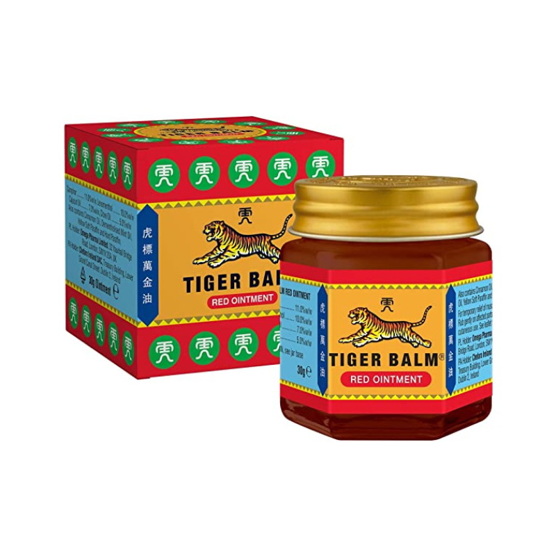 Baume du Tigre Rouge chauffant pour articulations, Tiger Balm, 30 g