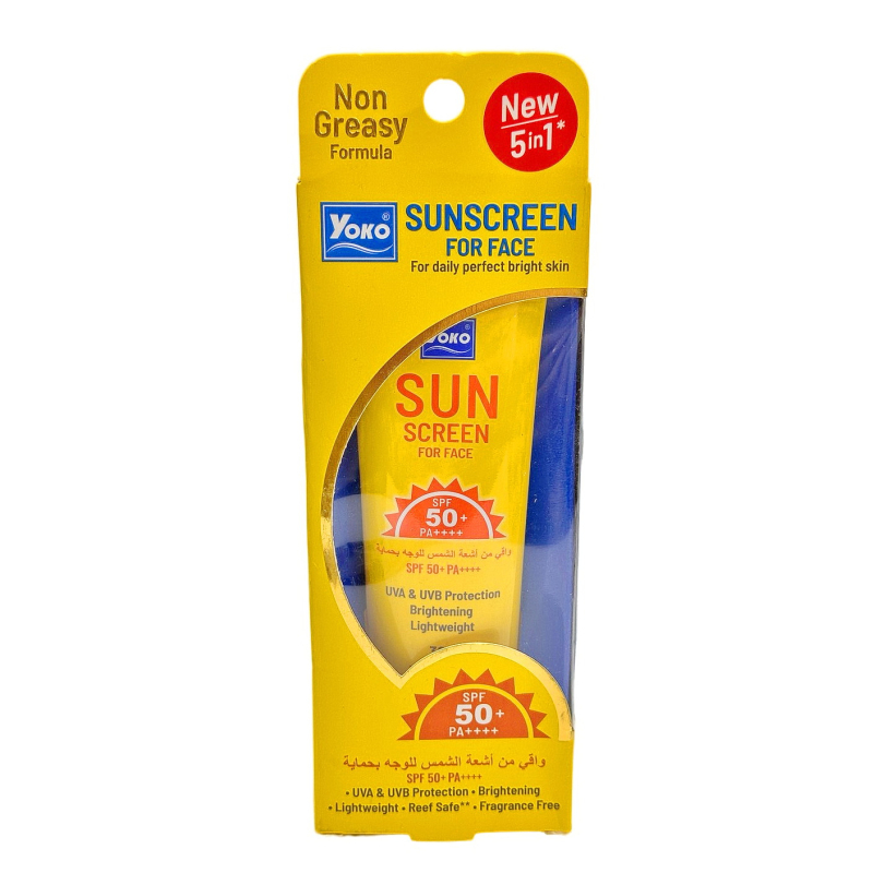 Сонцезахисний крем для обличчя Yoko SPF-50 + зволожуючий, Таїланд, 30 гр.