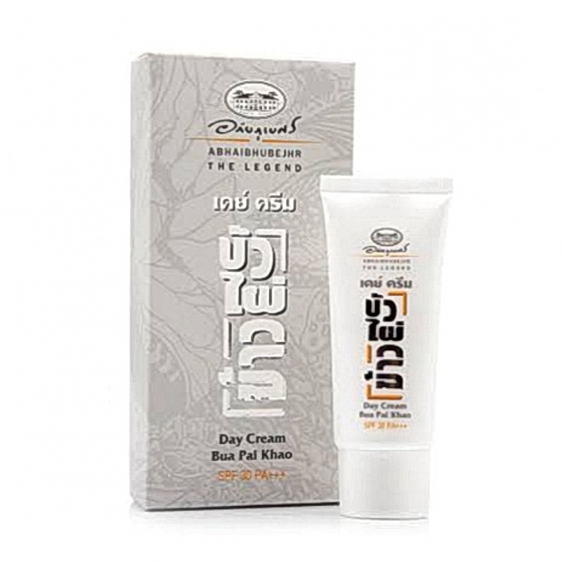 Krem na dzień Abhaibhubejhr z ekstraktem z lotosu, bambusa i ryżu, organiczny, SPF 30 PA+++, 30 gr