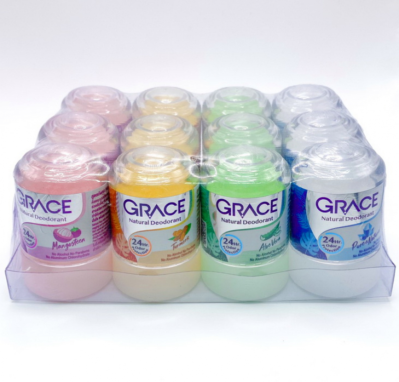 Тайский дезодорант кристалл Grace в ассортименте, 12шт