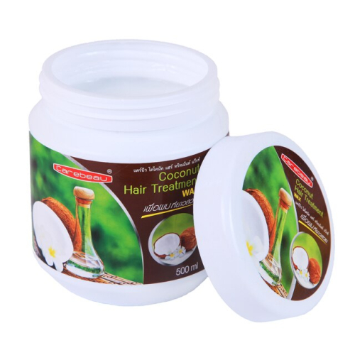 Masque capillaire Carebeau à l’huile de coco pour cheveux fins, 500 ml