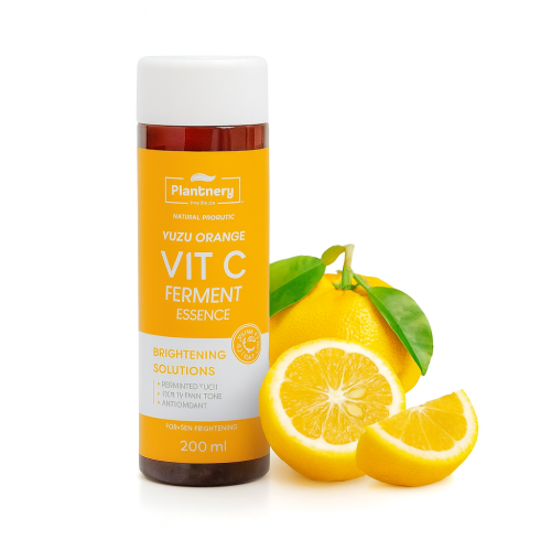 Esencja do twarzy Plantnery Yuzu Orange Vit C Ferment dla promiennej skóry, 200 ml