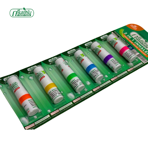 Набір Інгаляторів для носа Green Herb 2 в 1, 6 шт (Тайланд)