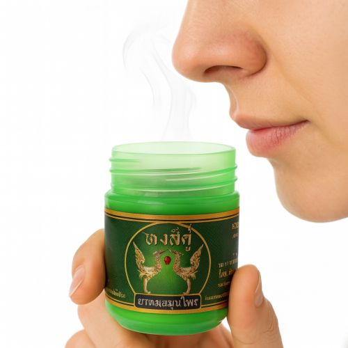 Inhalateur nasal sec aux herbes Hong Khu (Hong Thai), 10 g, lot de 12 pcs