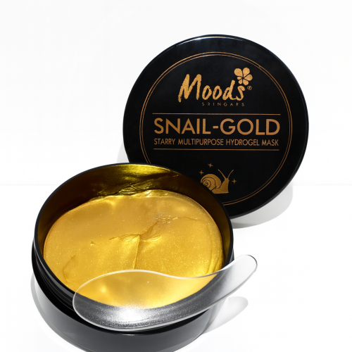Patchs pour les yeux Moods au mucine d’escargot et à l’or, 60 pcs