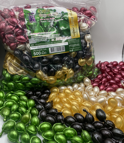 Capsules for hair wholesale A-Trainer MIX Super Long Hair with vitamin E and jojoba oil, 500 pcs