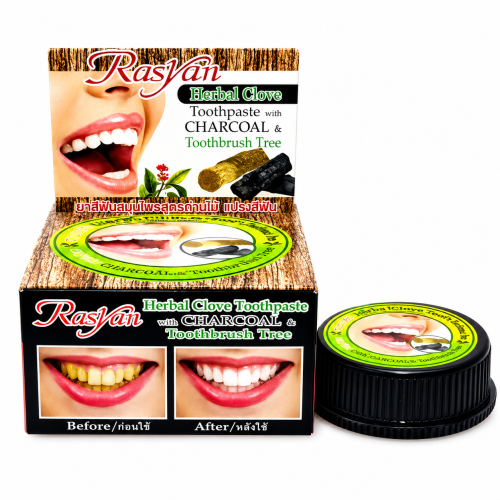 Dentifrice blanchissant Isme Rasayan au clou de girofle et au charbon de bambou, 25 g