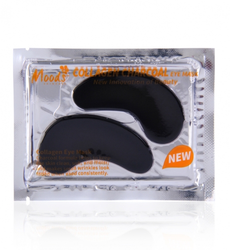 Patchs pour les yeux Moods Collagen au charbon, 2 pcs