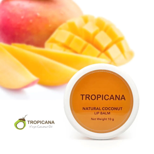 Бальзам для губ Tropicana з кокосовим маслом і манго 10 гр