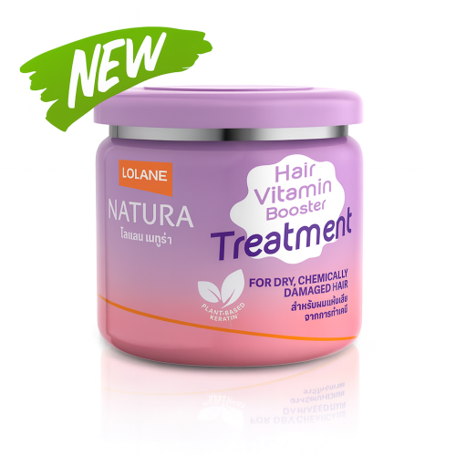 Masque capillaire express Lolane Vitamin Booster pour cheveux secs et abîmés chimiquement, 250 g