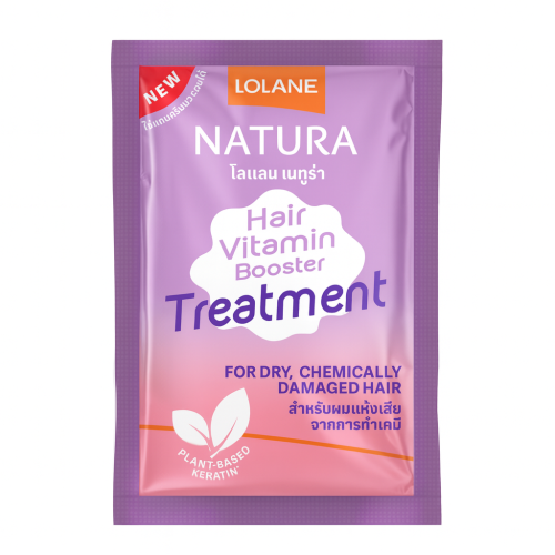 Masque capillaire express Lolane Vitamin Booster pour cheveux secs et abîmés chimiquement, 25 g