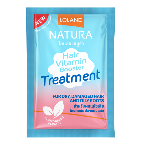 Masque capillaire express Lolane Vitamin Booster pour cheveux secs et cuir chevelu gras, 25 g