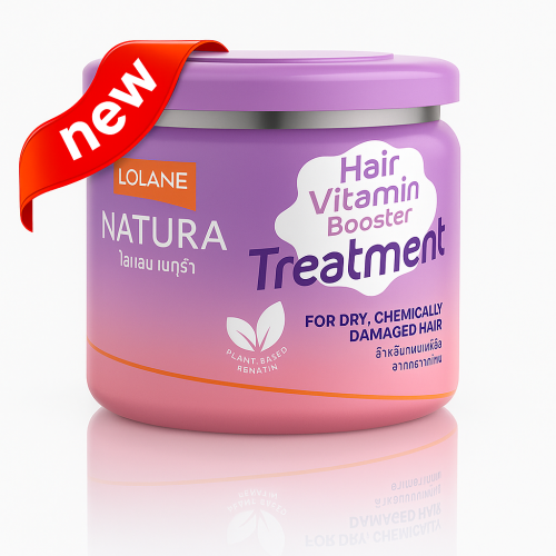 Masque capillaire express Lolane Vitamin Booster pour cheveux secs et abîmés chimiquement, 500 g