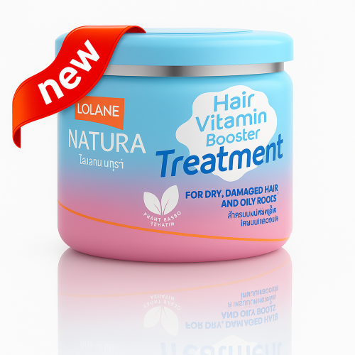 Masque capillaire express Lolane Vitamin Booster pour cheveux secs et cuir chevelu gras, 500 g