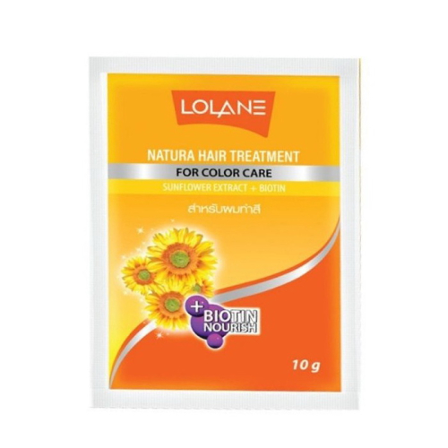 Masque pour cheveux colorés Lolane Natura – Protection de la couleur, 10 g