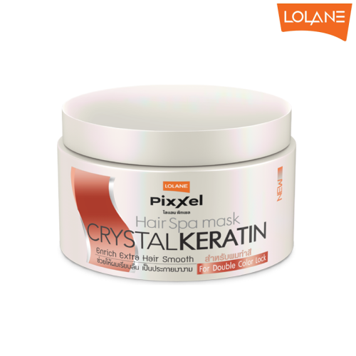 Masque capillaire SPA Lolane Pixxel Crystal Keratin pour cheveux colorés, 225 g