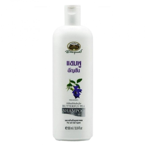 Szampon przeciw wypadaniu włosów Abhaibhubejhr z niebieską herbatą 300 ml