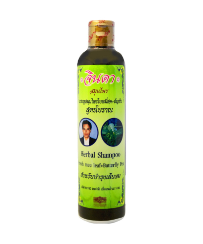Leczniczy szampon Jinda Herb do włosów z ziołami i mlekiem ryżowym na wypadanie włosów i łupież Baimisot 250 ml