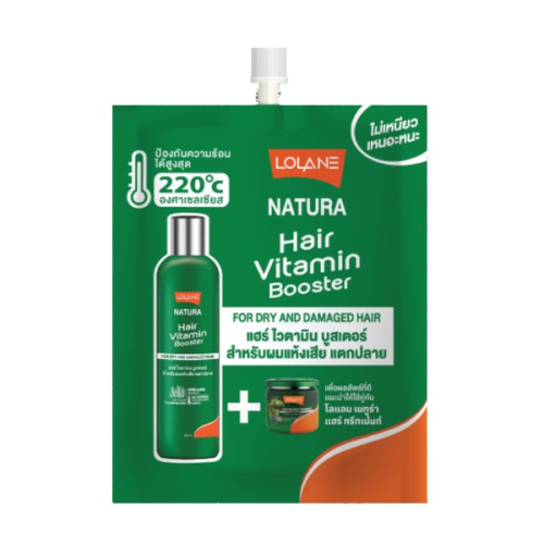 Lolane Hair Booster – Biotin, Jojoba Oil & Spirulina | Thermal Protection & Repair, 20 ml