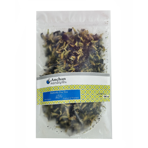 Thé bleu Anchan Butterfly Pea Tea en tube, Thaïlande, 100 g