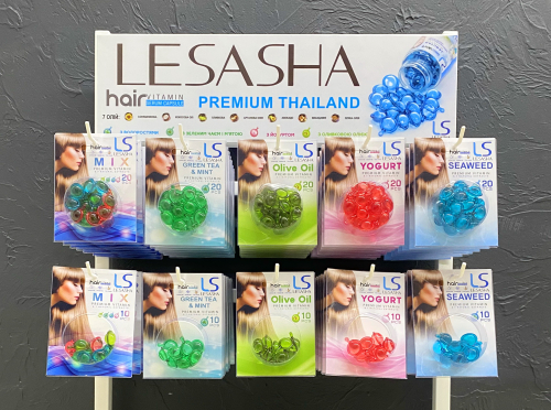 Капсули для волосся оптом Lesasha Hair Serum Vitamin MIX 30 упаковок по 10 шт