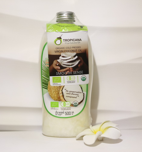 Naturalny olejek kokosowy Tropicana 100% pierwszego tłoczenia z Tajlandii, 500 ml