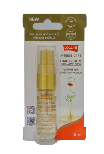 LOLANE Intense Care Keratin Hair Serum for All Hair Types, 10 ml