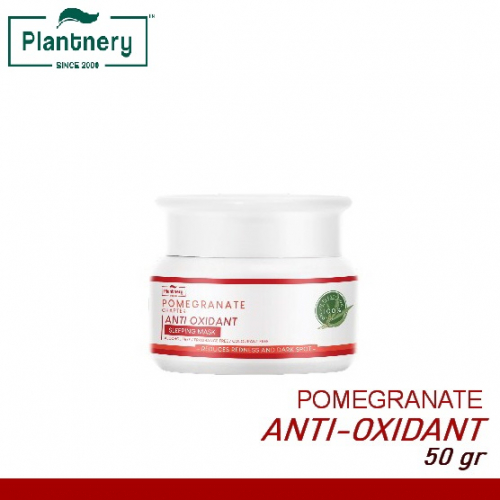 Maska ​​do twarzy Plantnery Antyoksydacyjna na noc z granatem na przebarwienia, 250 ml
