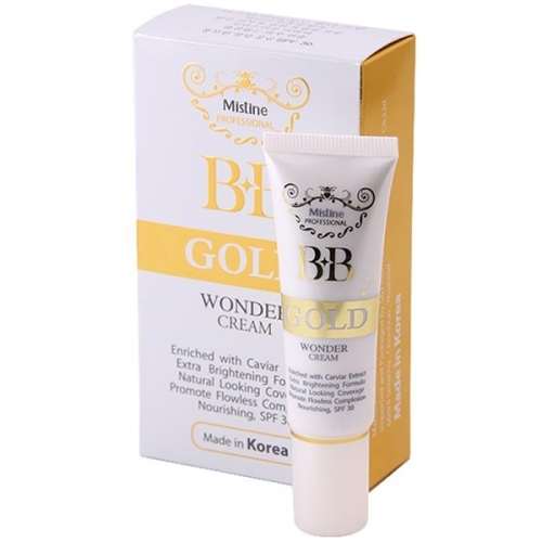 BB crème professionnelle Mistine Gold Wonder SPF-30 pour peau sèche, 15 g