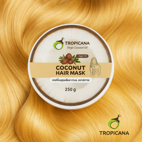 Masque capillaire Tropicana à la noix de coco et à l’huile d’argan, 250 g