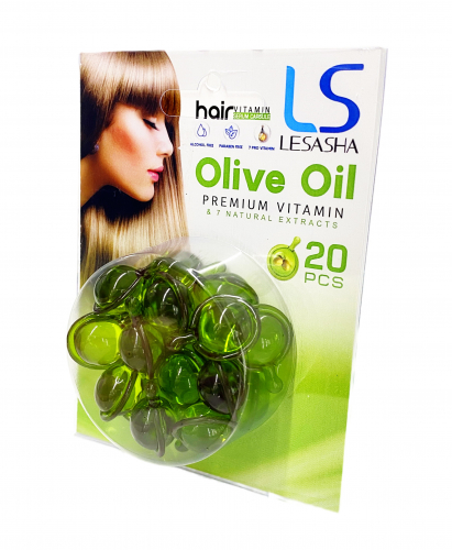 Капсули для волосся Lesasha Hair Serum Vitamin з оливковою олією, блістер, 20 шт