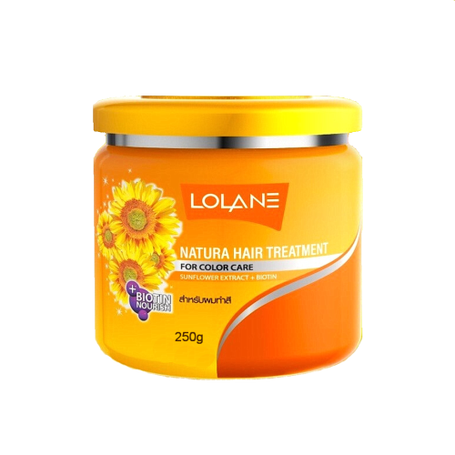 Masque capillaire pour cheveux colorés Lolane Natura – Protection de la couleur, 250 g