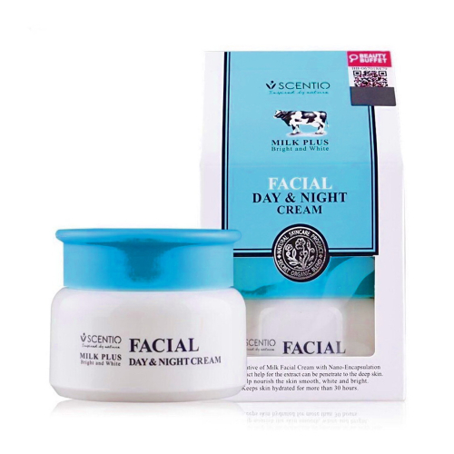 Krem do twarzy SCENTIO Milk Plus z białkiem mlecznym 50 ml