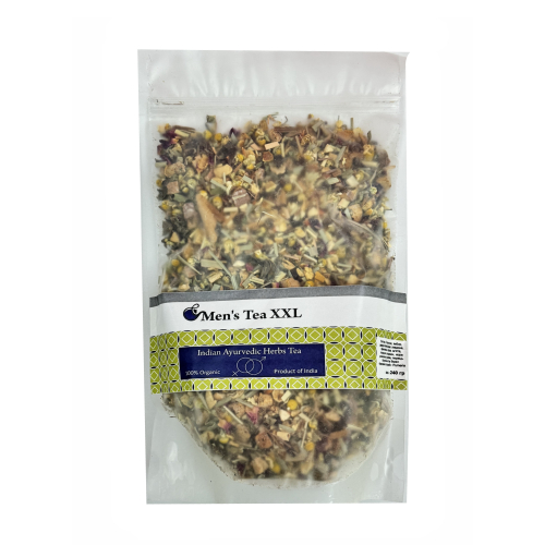 Thé ayurvédique indien pour hommes Indian Ayurvedic Herbs Tea XXL vitalité et puissance, 240 g
